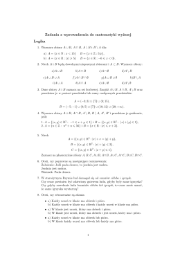 Zadania z wprowadzenia do matematyki wyższej Logika - e-WMP