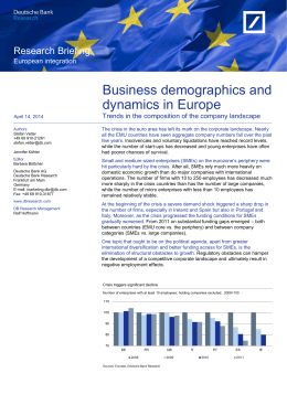 Business demographics and dynamics in Europe