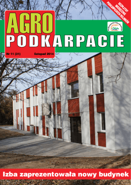 Listopad 2014 - Podkarpacka Izba Rolnicza