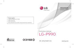 Instrukcja obsługi LG-P990 x2