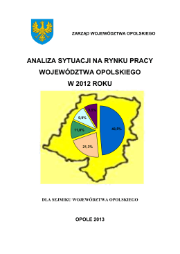 analiza sytuacji na rynku pracy województwa opolskiego w 2012 roku