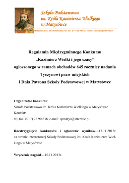 "Kazimierz Wielki i jego czasy" (pdf - 828 KB)