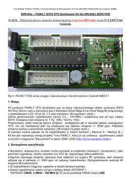 PA0KLT Si570 VFO Synthesizer Kit dla DRUGIEJ SERII