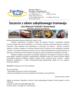 Szczecin z okien zabytkowego tramwaju - ptf
