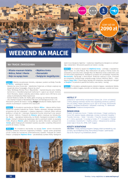 10. Weekend na Malcie 5 dni