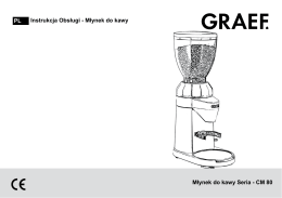 587-GRAEF Młynek do kawy CM800 - Instrukcja