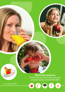 Booklet "5 porcji warzyw, owoców lub soku"