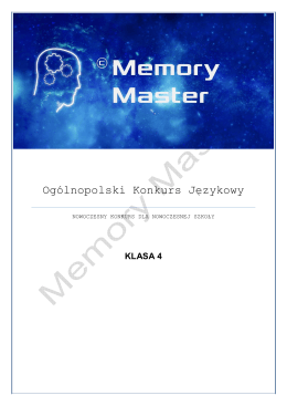 klasa 4 - Memory Master