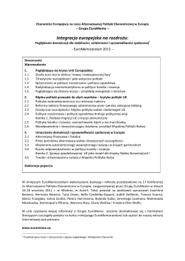 Euromemorandum 2012 tłumaczenie