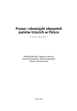 Prawa i obowiązki obywateli państw trzecich w Polsce