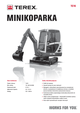 Minikoparka TEREX TC 16 (pdf)