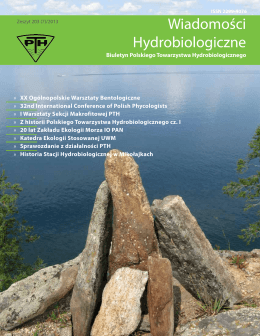 pobierz Wiadomości Hydrobiologiczne zeszyt 3/2013