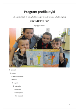 program profilaktyki prometeusz dla klas i