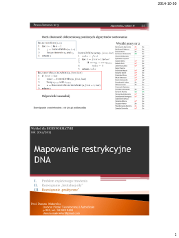 mapowanie DNA, motywy regulacyjne DNA