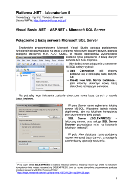 ASP.NET + Microsoft SQL Server
