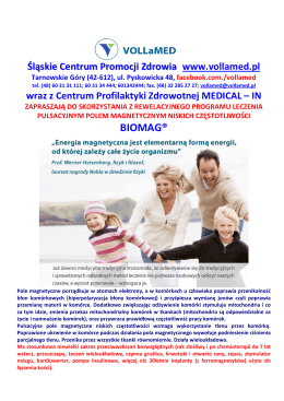 biomag - VOLLaMED - Śląskie Centrum Promocji Zdrowia im dr R. Voll