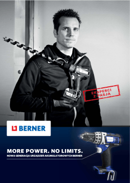More power. no liMits. - Katalog BERNER Polska