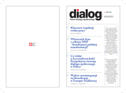 Dialog Nr 2/2014 - Wojewódzka Komisja Dialogu Społecznego w