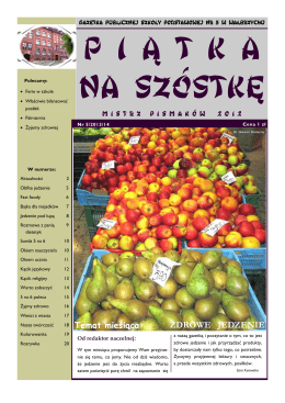 Gazetka 5/2014  - Publiczna Szkoła Podstawowa Nr 5 im