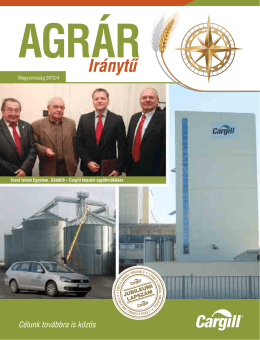 Cargill Magyarország hírlevél 2012. IV. negyedév