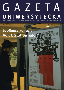 Nr 5 (125) Listopad 2011 - Gazeta Uniwersytetu Gdańskiego
