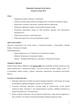Regulamin Gminnego Święta Sportu.pdf - Gmina Komarów