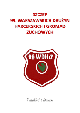 Plan pracy Szczepu na rok harcerski 2012/2013