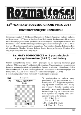 13 WSGP 2014 h# results