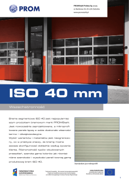 Brama ISO 40 - PROMStahl Polska Sp. z oo