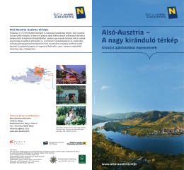 Alsó-Ausztria – A nagy kiránduló térkép