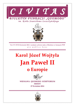 "CIVITAS" 1/2014 - JAN PAWEŁ II A