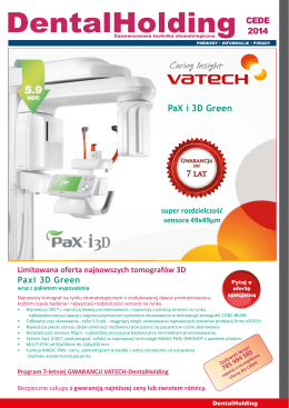 PaX i 3D Green - DentalHolding