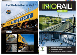 Innováció egy vonzóbb európai vasúti rendszer