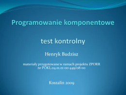 Programowanie komponentowe - test.pdf - kik