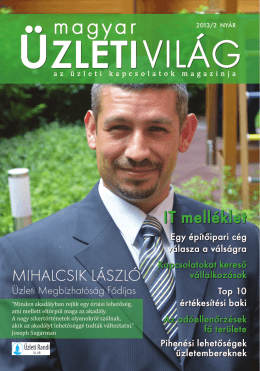 Magyar Üzleti Világ - 2013. nyári száma - Man