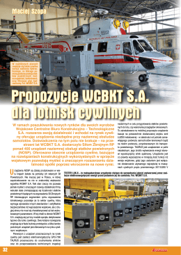 Propozycje WCBKT S.A. dla lotnisk cywilnych