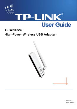 TL-WN422G High-Power Wireless USB Adapter