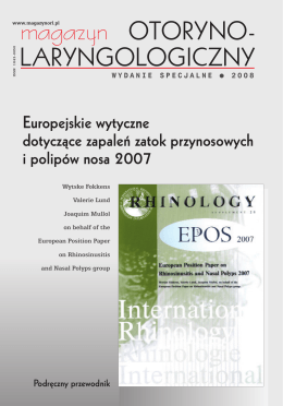 laryngologiczny - European Position Paper on Rhinosinusitis and