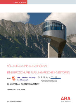 Kiadvány - ABA - Invest in Austria