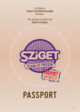 the Sziget Passport here!