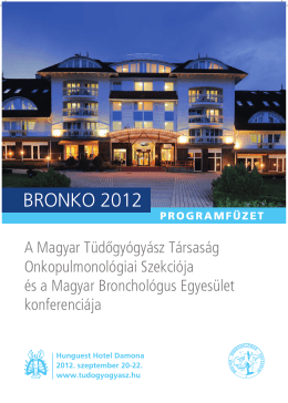 BRONKO 2012 - Magyar Tüdőgyógyász Társaság