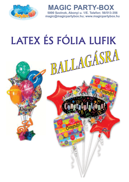 LATEX ÉS FÓLIA LUFIK - Magic Party-Box