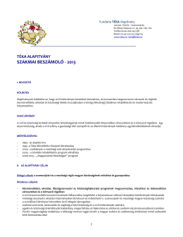 Letoltheto dokumentum - Téka Alapítvány Szamosújvár