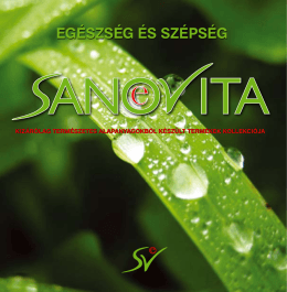 SANOVITA katalógus 2011