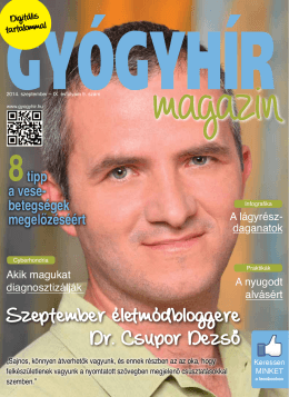 2014. szeptember - Gyógyhír Magazin