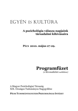 A Magyar Pszichológiai Társaság