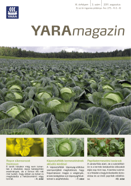 Yara Magazin 2011. augusztus