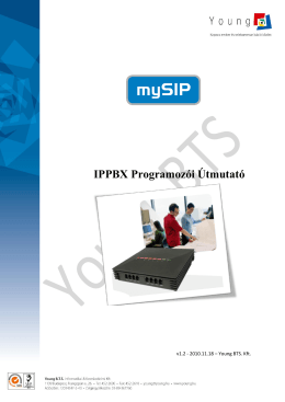 mySIP x50 IP PBX programozói útmutató v1.2