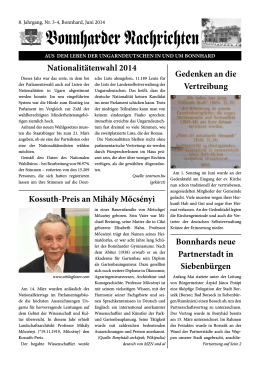 nationalitätenwahl 2014 Kossuth-Preis an mihály