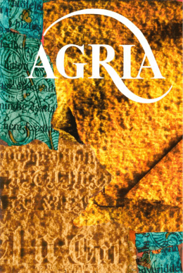 Agria 20. – 2012. ősz